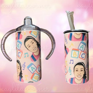 Ms. Rachel - Pink and Blue Available - Sippy Cup - Lid and Straw included - Miss Rachel - Kid&#39;s Cups - Matching Mama Cup