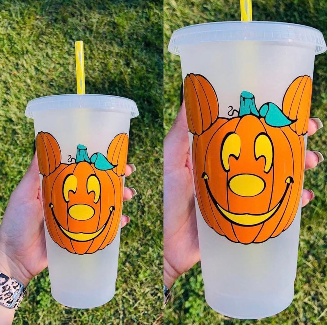 Halloween Pumpkin Starbucks Cup Etsy