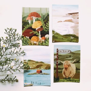Postcrossing, Travel Postcards, Travel postcard set, Snail mail, Pen pal, Bookmark set, Painting postcard, Landscape postcard, Postcard pack