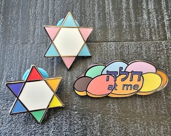 LGBTQ+ Jewish Pride pins