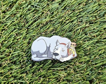 Brucely Young Justice enamel pin