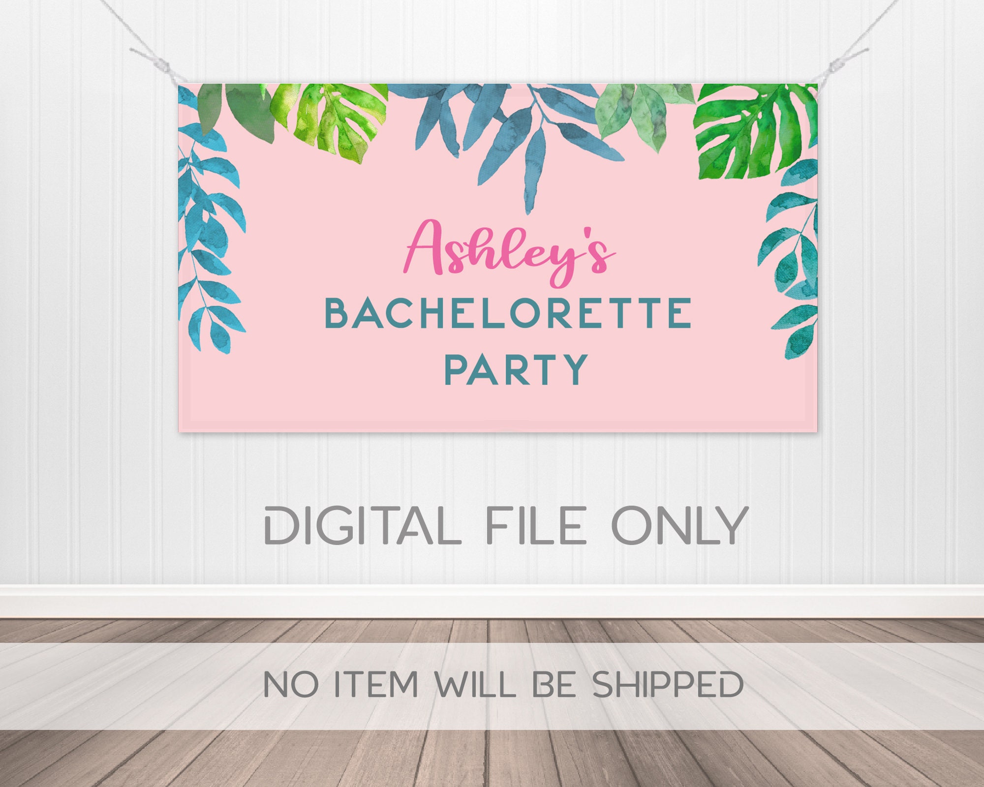 Printable Digital File Bachelorette Banner_beach - Etsy