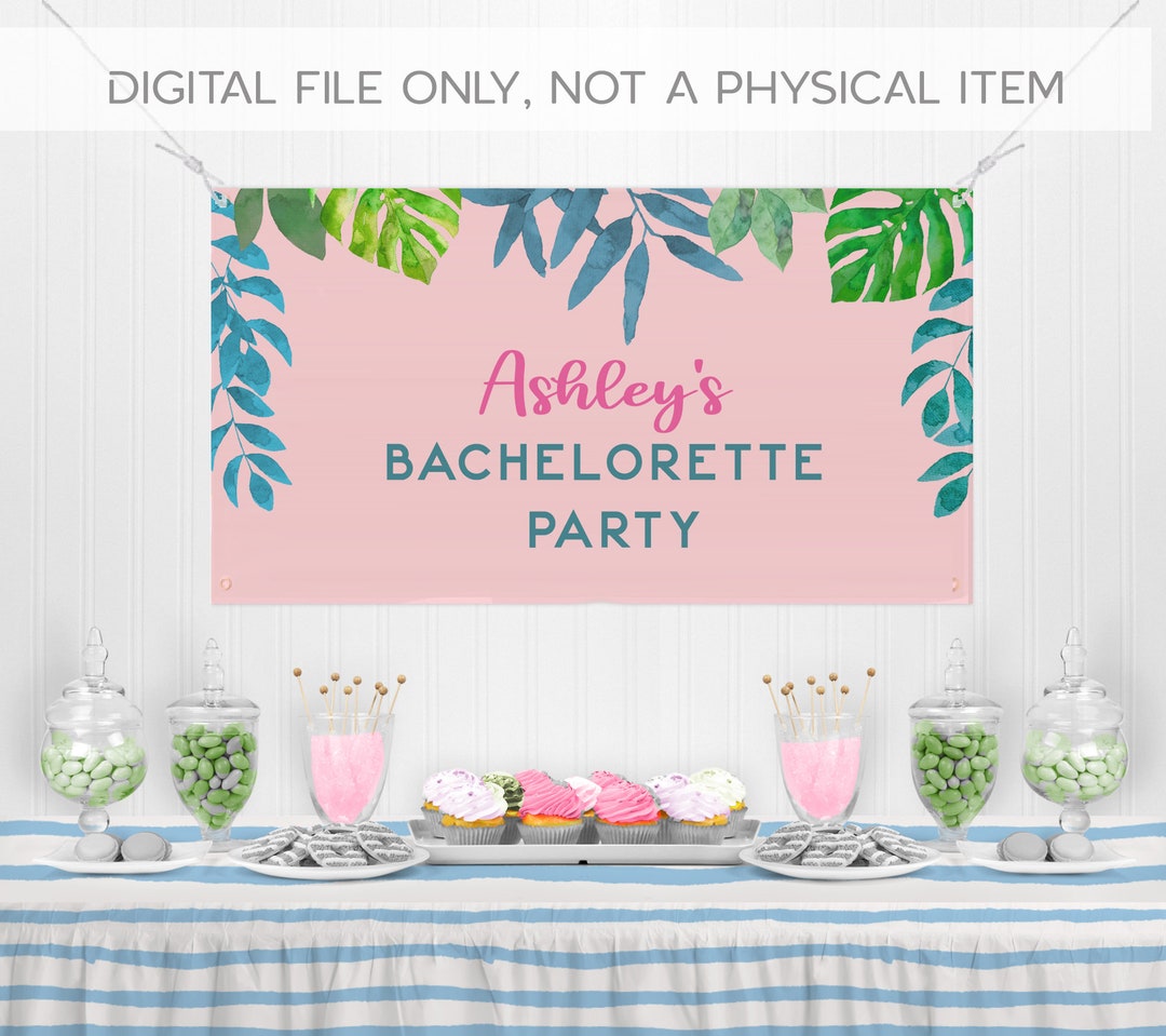 Printable Digital File Bachelorette Banner_beach - Etsy