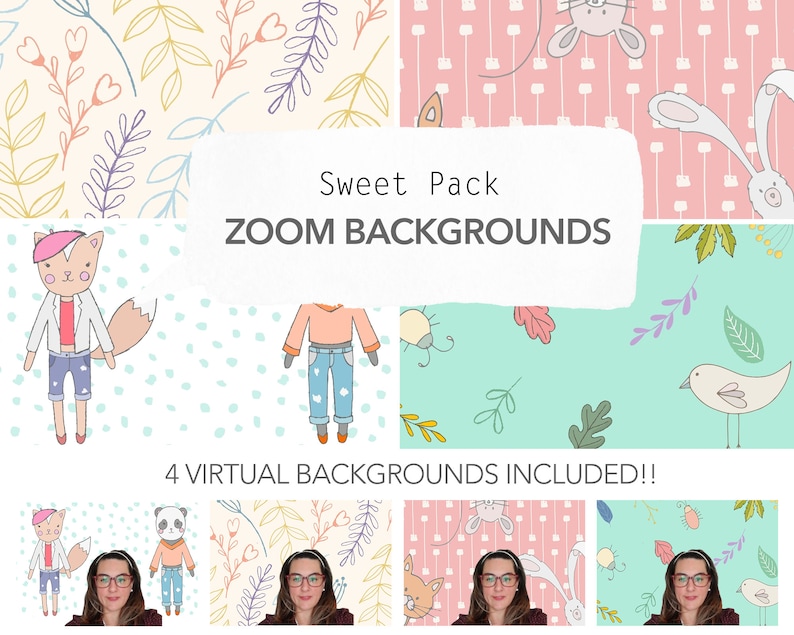 Zoom Background Templates Cute