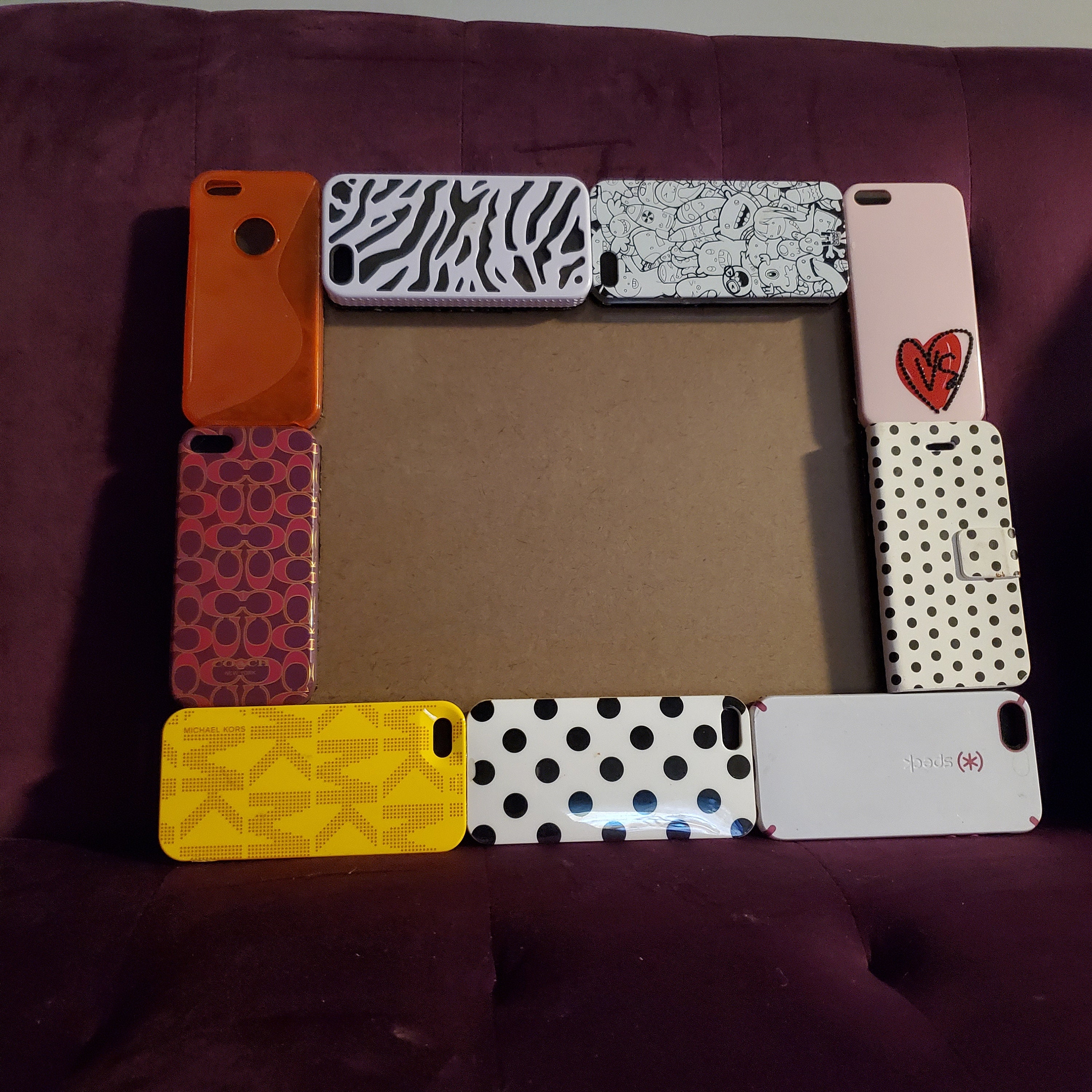 Picture Frame made of Iphone Cases Etsy