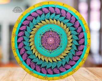 Mandala Art Handmade, Dot Mandala Art, Original Painting, Metatron