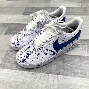 Blueberry Splatter Drip Air Force 1 | Etsy