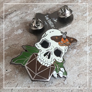 D20 Dice Natural 1 Enamel Pin