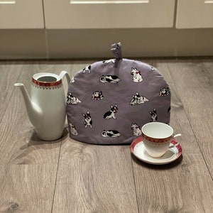 TEA COSY  Teapot Cover for a Cottage Retro Kitchen Pug Dog