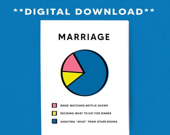 Marriage Pie Chart Etsy