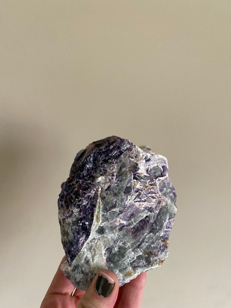 Raw Rainbow Fluorite Raw Fluorite Chunk