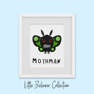 Mothman Print - Little Believer Collection - 1 piece print - Nursery Art - Decor