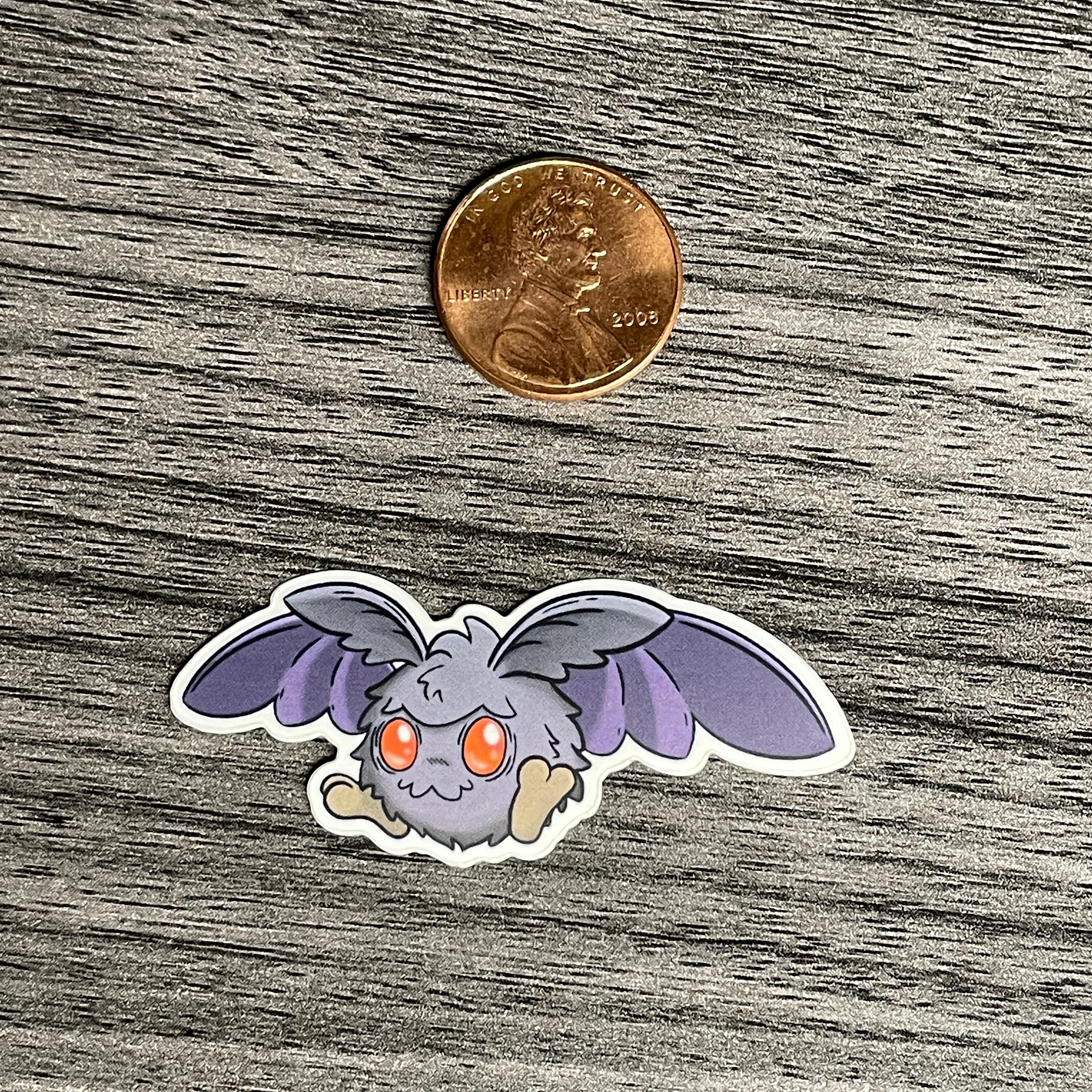 Cute Chibi Cryptid Stickers - Mothball/mothman - Die Cut Stickers Vinyl ...