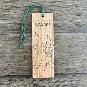 Fresno Nightcrawler Bookmark | Book gift | Wooden Bookmark | Cryptid Art | Bookmark for women | Personalized Bookmark gift