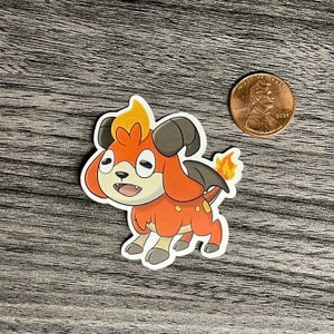 Cute chibi Cryptid Stickers - Wickkid/Jersey Devil - die cut stickers vinyl weatherproof outdoors