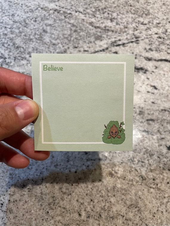 Cute Sasquatch Sticky Notes | Post-its | Memopad | Memo | Bigfoot, Cryptids, PNW