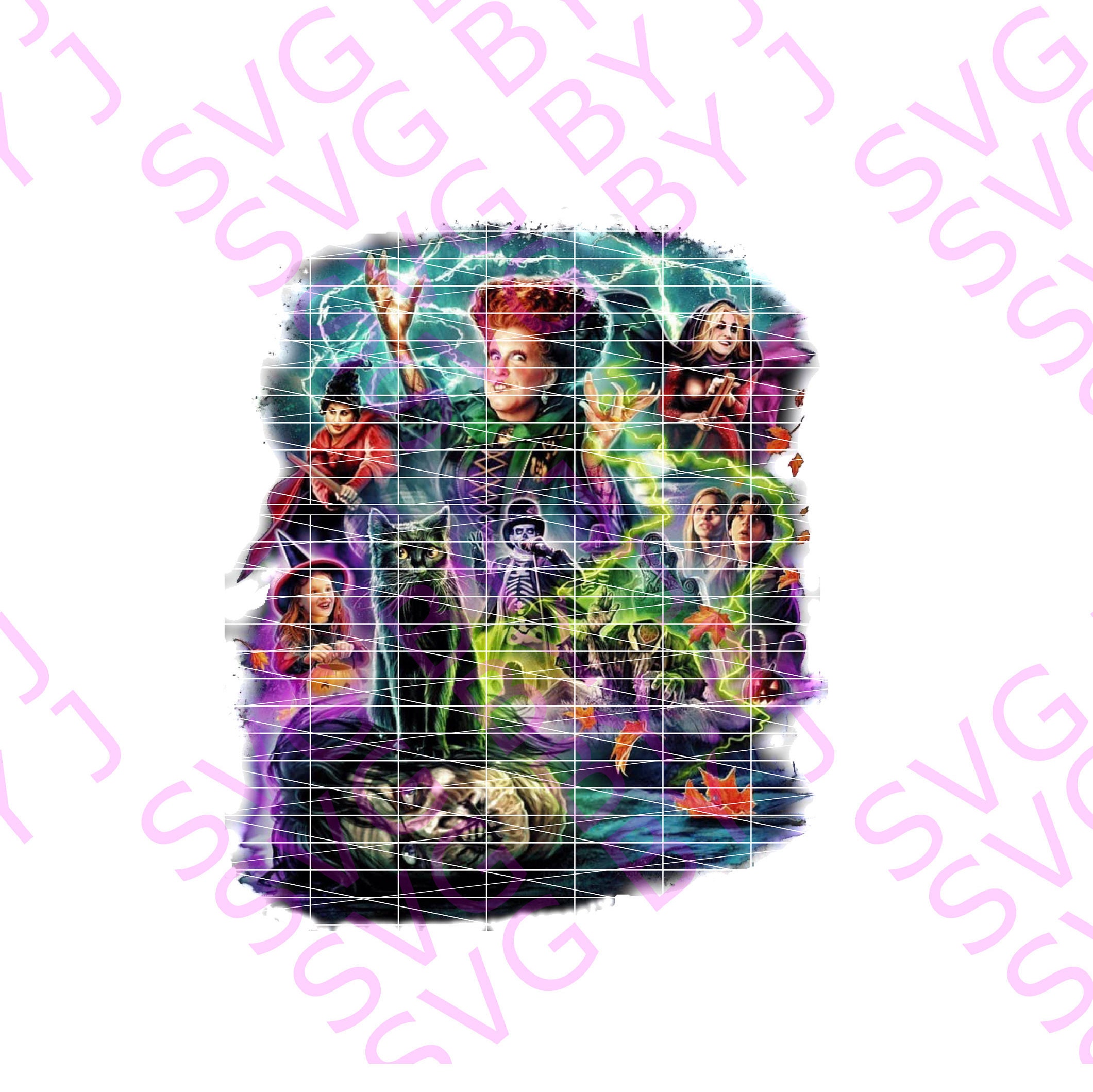 Hocus Pocus Sanderson Sister PNG, waterslide image, cameo, cricut, su…