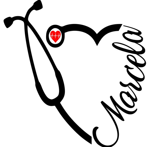 Stethoscope Font Etsy