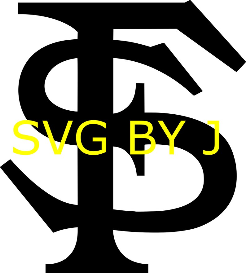Black FSU Logo Svg dxf png | Etsy