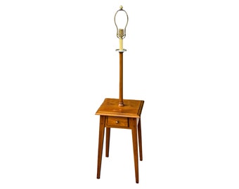 1980s Ethan Allen Country Craftsman Collection Rustic Pine Floor Lamp