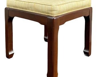 Vintage Rosewood Ming Style Vanity Bench / Ottoman / Stool