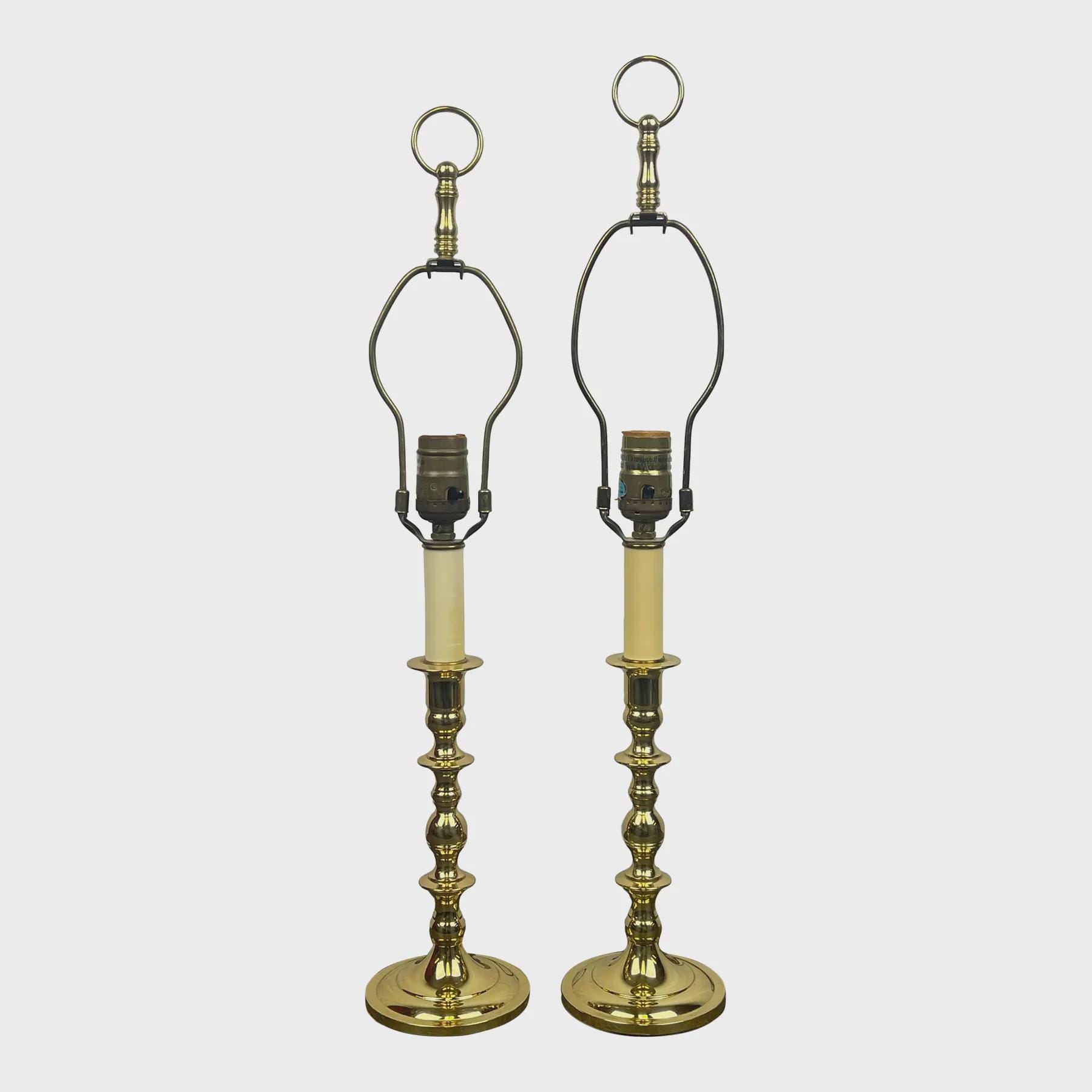 Baldwin Brass Candlestick Lamp - Etsy, image size:1800x1800