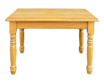 Vintage American Made Traditional Solid Oak Child's Table