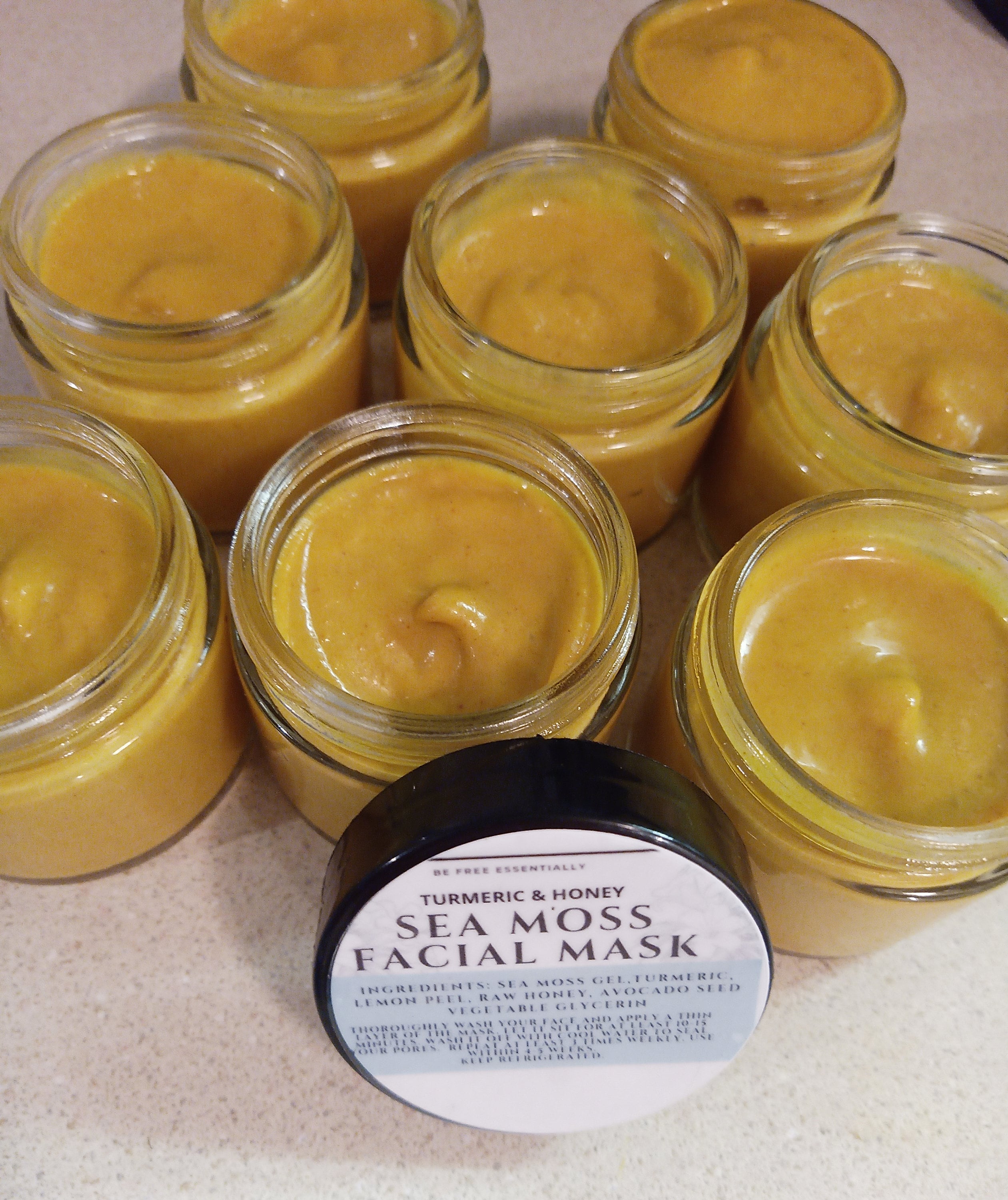 Sea Moss Turmeric & Honey Facial Mask or Green Tea Face Cream Etsy