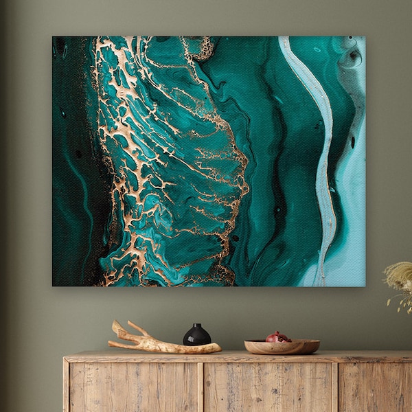 Turquoise Wall Decor Etsy