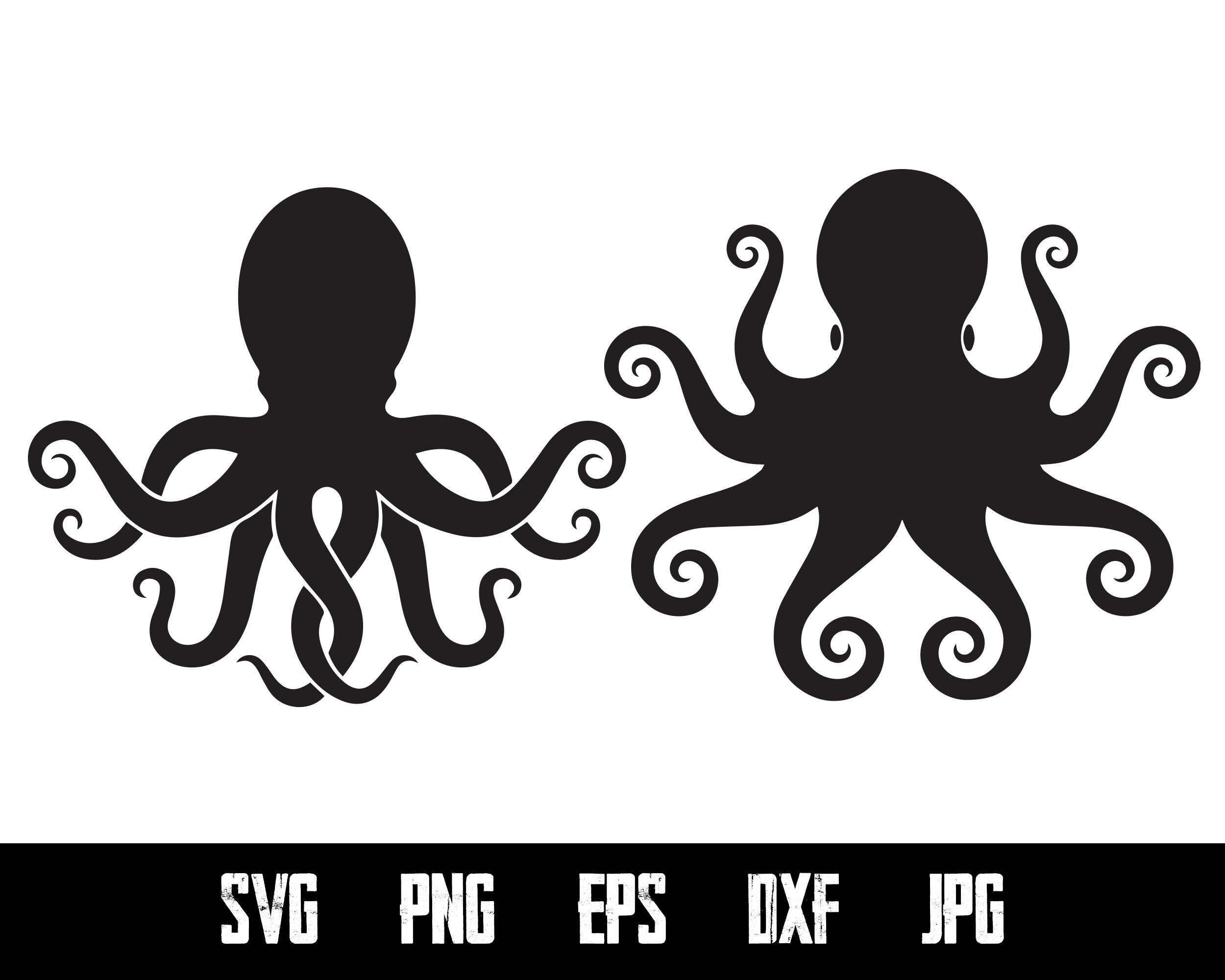 Octopus SVG Cut File Sea Life Vector Svg Digital File Octopus | Etsy