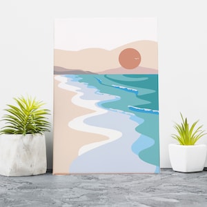 Sea Side Acrylic Painting Home Decor Beach Paint By Numbers Painting Kit Ocean Painting By Numbers Adults Painting DIY Kit Painting DIY