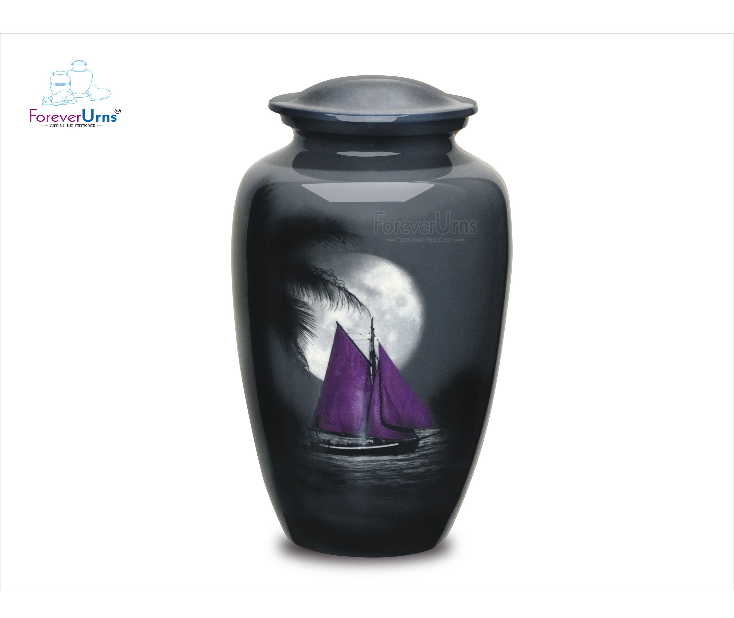 Aluminium Adult Urn Moon Night Cremation Urn For Human Ashes Etsy