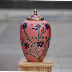 Metal Cremation Urn for Human Ashes, Adult Funeral Urn Personalized Memorial Urn, Elegant Keepsake  urns Male female urns for ash 220 Cu.In.