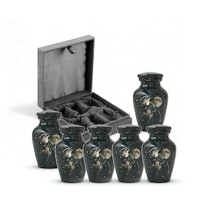 Metallurne für menschliche Asche, Erwachsene Bestattungs-Urne-personalisierte Gedenkurne, elegante Andenken-Urnen-männlich weibliche Urne für Asche 3 Cu. hinein.