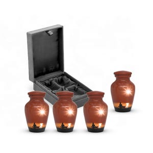 Metallurne für menschliche Asche, Erwachsene Bestattungs-Urne-personalisierte Gedenkurne, elegante Andenken-Urnen-männlich weibliche Urne für Asche 3 Cu. hinein.