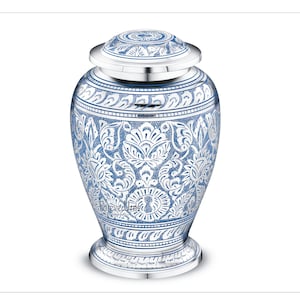 Metal Cremation Urn for Human Ashes, Adult Funeral Urn Personalized Memorial Urn, Elegant Keepsake  urns Male female urns for ash 220 Cu.In.