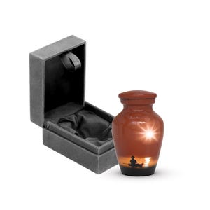 Metallurne für menschliche Asche, Erwachsene Bestattungs-Urne-personalisierte Gedenkurne, elegante Andenken-Urnen-männlich weibliche Urne für Asche 3 Cu. hinein.