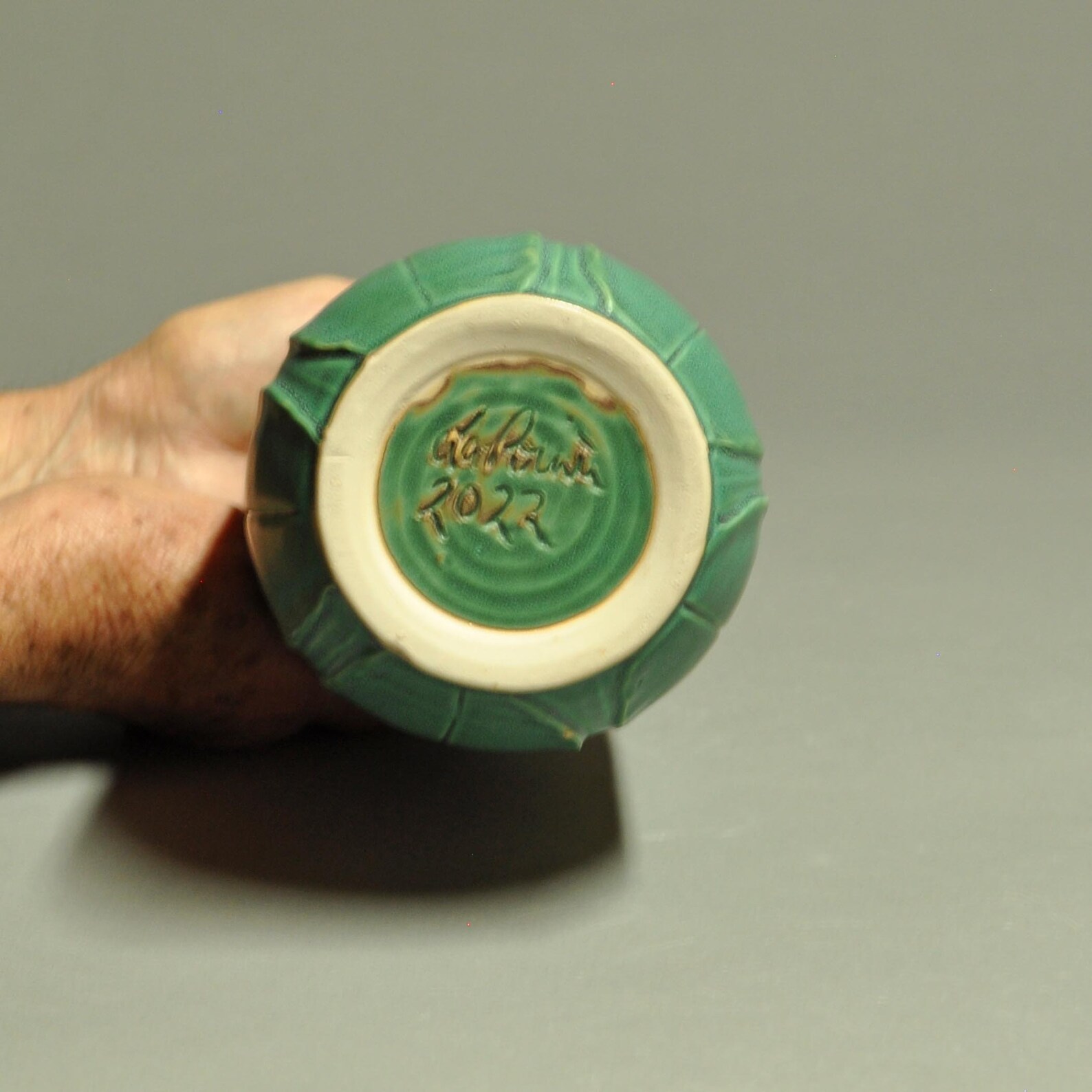 Vintage Green Matte Vase With Modeled Leaves & Buds Arts and Etsy