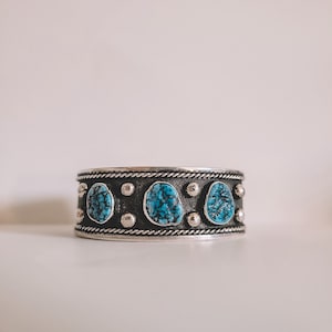 Große Türkis Manschette Armband Schönes Detail