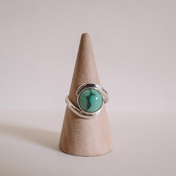 Turquoise Spiral Detail Ring