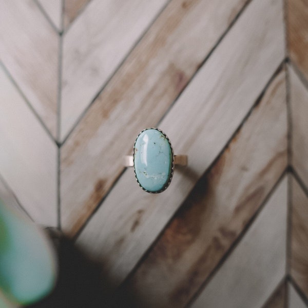 Simple Stone Turquoise Ring