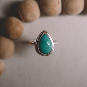 Tear Drop Turquoise Ring