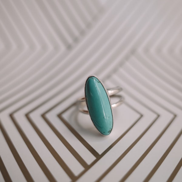 Long Neck Turquoise Ring