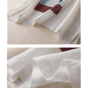 Special offer / Linen T-shirt women / Linen summer Loose and comfortable / Short sleeve image 9