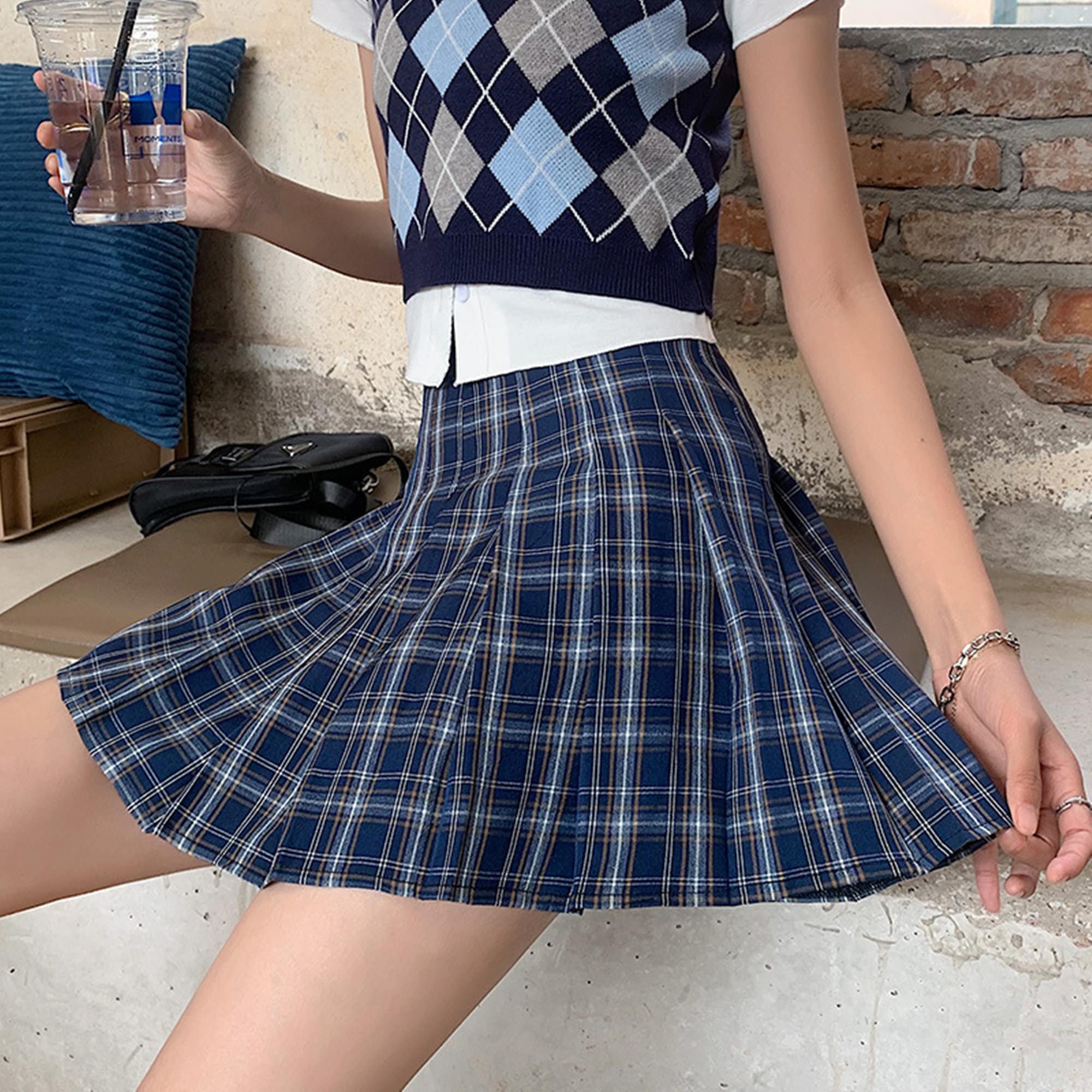 Pleated Tennis Skirt.Pleated School Mini Skirt.School Solid | Etsy