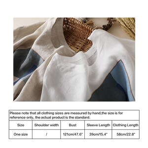 Special offer / Linen T-shirt women / Linen summer Loose and comfortable / Short sleeve image 10