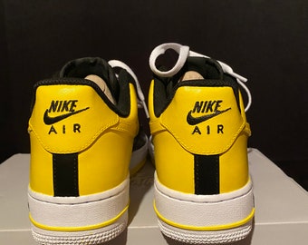 Nike Air Force 1 black and Yellow 