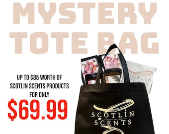 MYSTERY TOTE BAG | candles | wax melts | car fragrance | gifts | homeowner