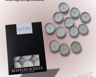 Eco Wick Scented Tea Light Candles – Set of 12