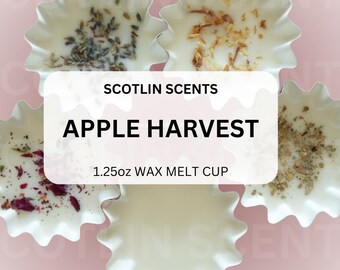 Apple Harvest | Wax Melt Cups in Wax Melt Liners (1.25 oz Each) | Easy Clean up | Gifting